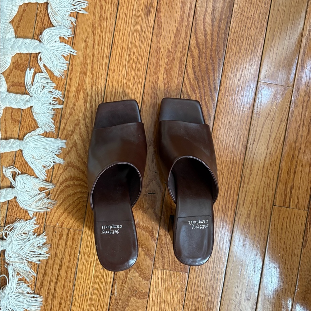 Jeffrey Campbell Dark Brown Mules
